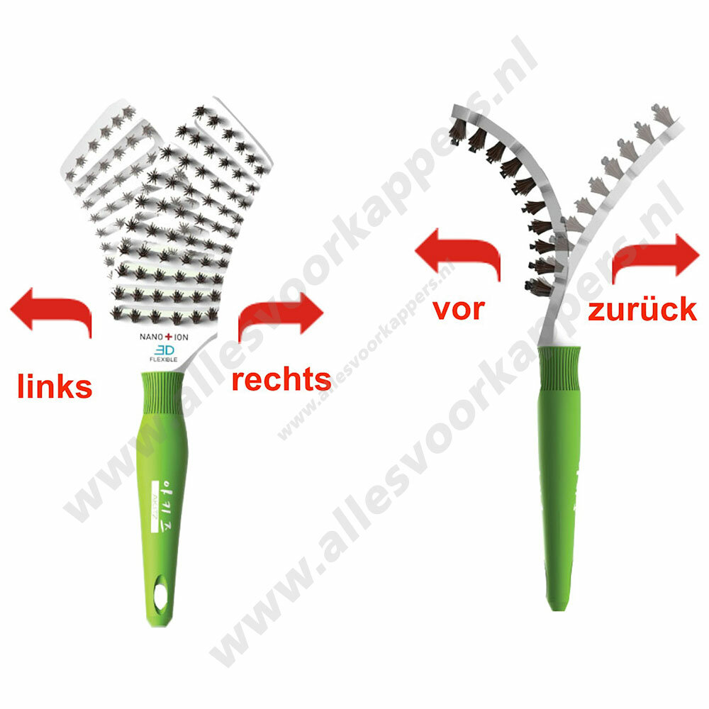Akitz 3d haar borstel groen