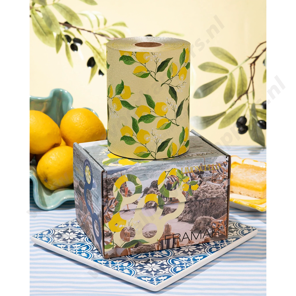 Framar embossed folie 97m Limoncello