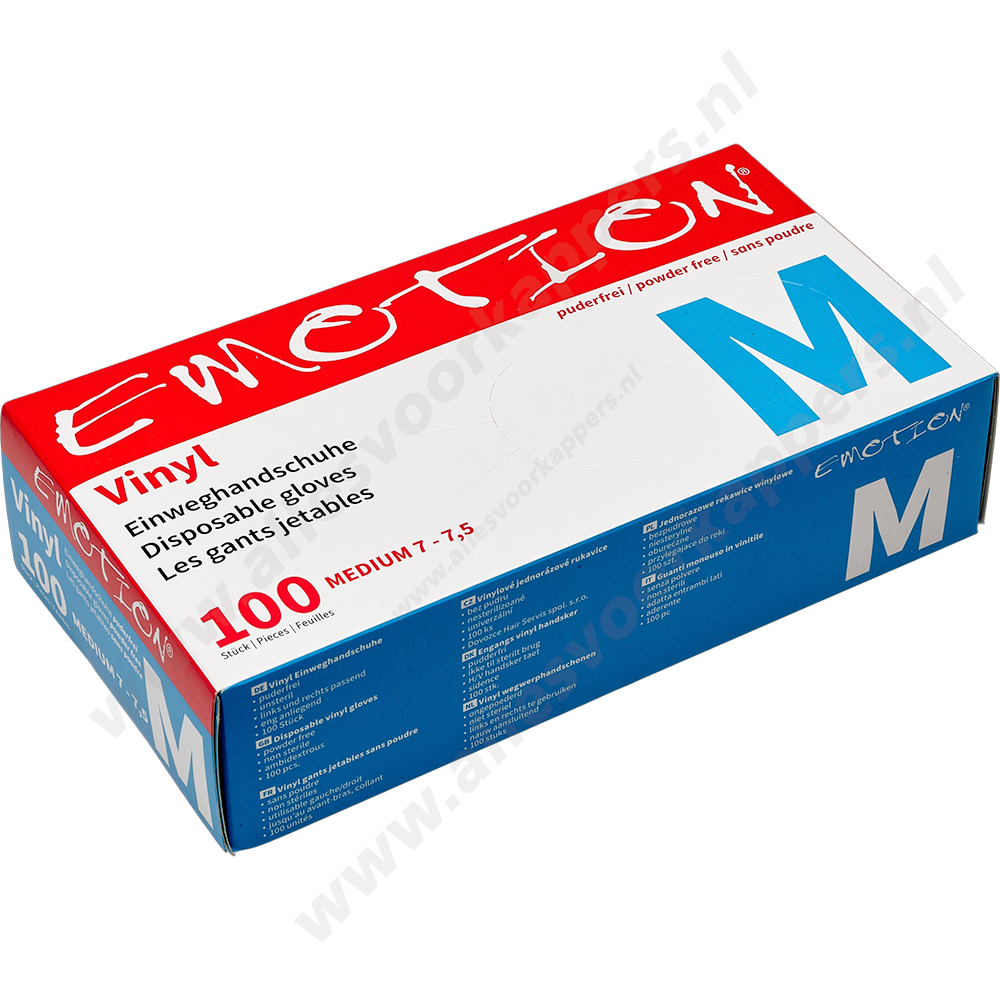 Vinyl handschoenen  poedervrij 100 stuks maat M