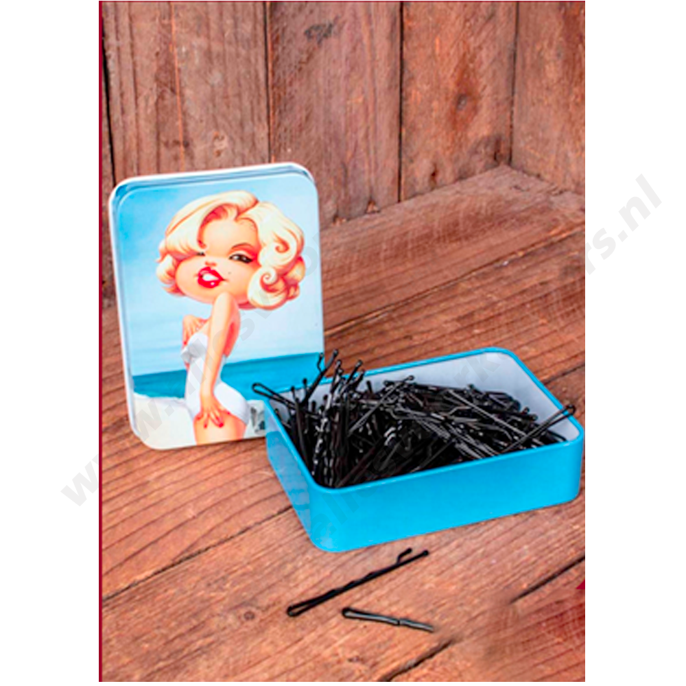 200 haarspelden in blik Marylin Monroe