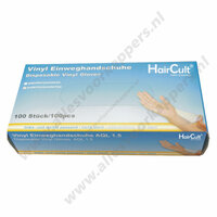 Vinyl handschoenen gepoederd 100 stuks maat S