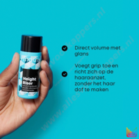 Height riser volume powder