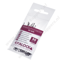 Mademoiselle 45mm zwart 50 stuks