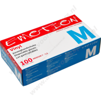 Vinyl handschoenen  poedervrij 100 stuks maat M