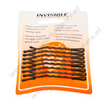 Invisible schuifspeldjes lang bruin