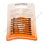 Invisible schuifspeldjes kort bruin