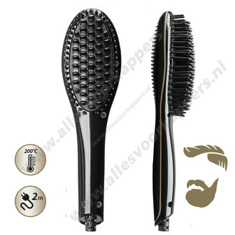 Beard brush styling 200