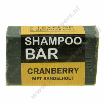 Texelse shampoo bar 110g cranberry sandelhout