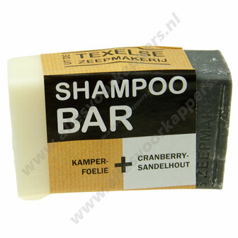 Texelse shampoo bar 110g duo kamperfoelie cranberry sandelhout