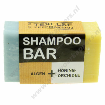 Texelse shampoo bar 110g duo algen honing orichidee
