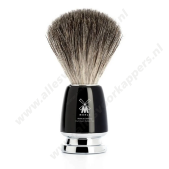 Muhle Scheerkwast Graudas - zwart
