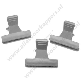 Verdeel klemmen zilver 5,5 cm 12 stuks