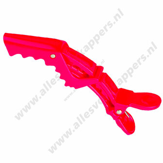 Shark clips soft rood