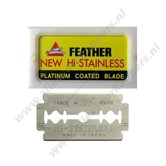 feather platinum coated razor blades 10st