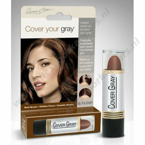 Cover your grey stick dark brown