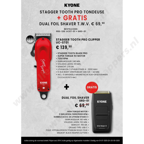 Stagger tooth aktie met gratis grim reaper 2