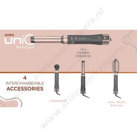 Ga.Ma Uniq Aura styler met 4 accessoires