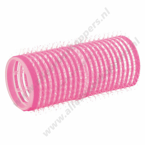 Kleefrollers roze  24mm 6 stuks