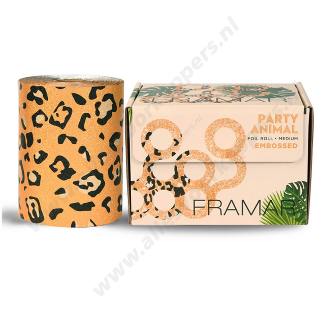 Framar embossed folie 97.5m party animal
