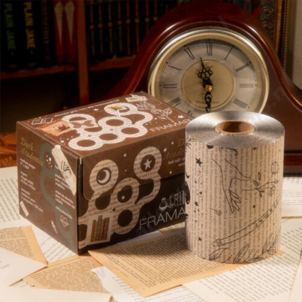 Framar embossed folie 97.5m Dark Academia