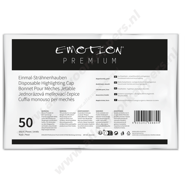 Wegwerp highlightmutsen dubbelwandig 50 stuks