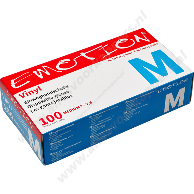 Vinyl handschoenen  poedervrij 100 stuks maat M