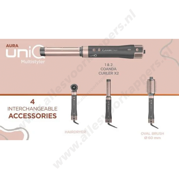 Ga.Ma Uniq Aura styler met 4 accessoires