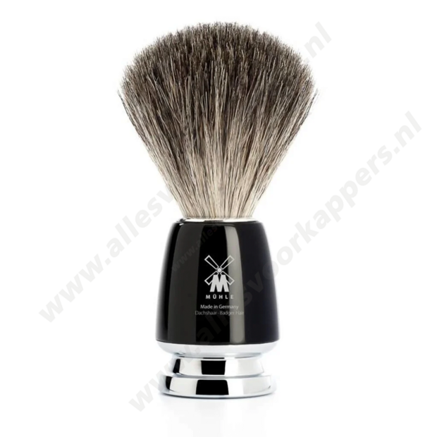 Muhle Scheerkwast Graudas - zwart
