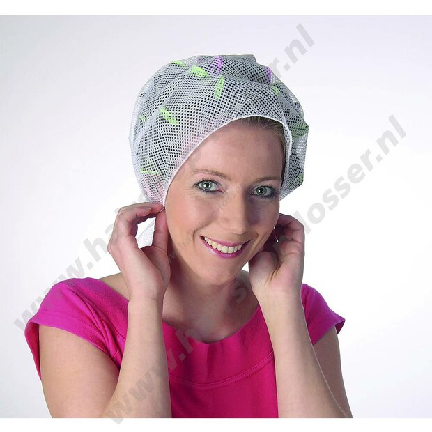 Haarnet driekant roze