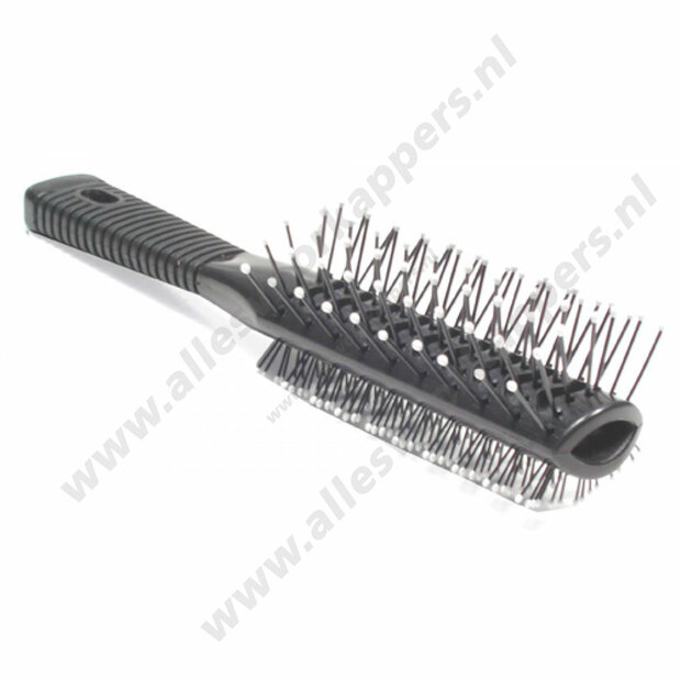 Dubbele tunnelborstel zwart